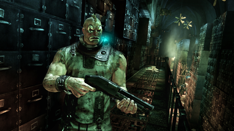 Illustration for article titled See Batman Battle Evil Muscle Clowns In Arkham Asylum